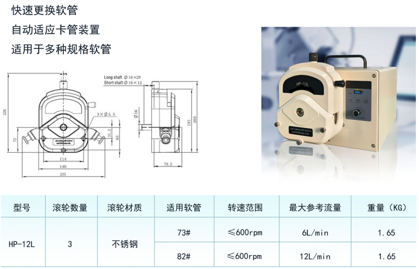 工业易装型泵头